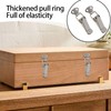 Pack of 2 Stainless Steel Tension Clasps, Metal Snap Closure,