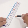 Kutsuwa STAD HS15A-10P Math Ruler, 5.9 inches (15 cm), Pack