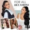 TESS Wavy Ponytail Extension, Drawstring Clip in Ponytail Hair Extensions,