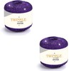 Pack 2 Art of Yarn Twinkle Metallic Glitter Yarn Sparkle