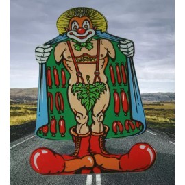 Williams Cyclone Pinball Machine Original 1988 NOS Plastic Promo Clown Flasher Williams