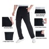 TRAILSIDE SUPPLY CO. Mens Lightweight Track Pants,Stretchy Pants with Zipper