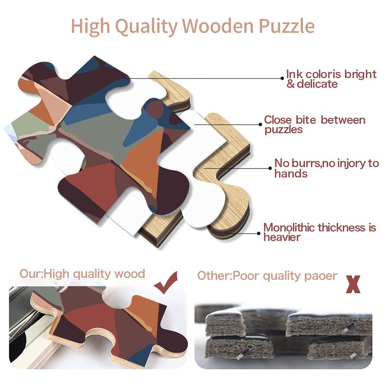 WACYDSD Puzzle 1000 Pieces Abstract Deer Classic Puzzle DIY Kit