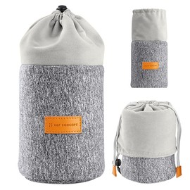 Camera Lens Case, K&F Concept SLR Dual Purpose Lens Case, Pouch, Lens Protection Pouch, Soft SLR 2-Way Waterproof Compatible with DSLR Camera Lenses such as Sony Canon Nikon Pentax Olympus Panasonic