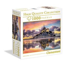 Clementoni Mont Saint-Michel, France, 1000 Piece Jigsaw Puzzle for Adults (Square Box)