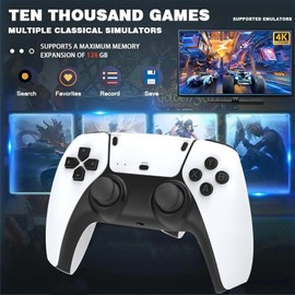 Retro Game Stick Konsole - 64GB TF Card - USB Wireless Console Game Stick mit 20+Emu-latoren 20000+Spiele, Plug und Play Videospiel-Sticks HDMI Ausgang für TV, USB Retro Game Stick Retro Konsole