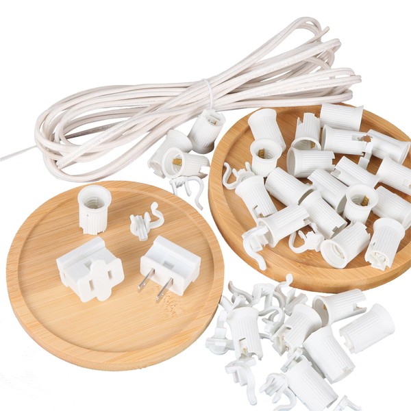 Encoidoz DIY Indoor Outdoor Light String Kit - 25FT SPT-1