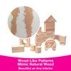 Edushape Wood-Like Soft Baby Blocks for Toddlers 1-3, 30 Pieces
