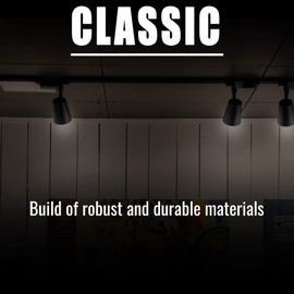 LABORATE LIGHTING 4 FT Linear Lighting Rail Track for Track Head Fixtures/Track Head Lighting Applications, 48 Inch Length, Ceiling Application use with Dead End Caps in Black Finish