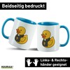 Huuraa Cup Social Work Rubber Duck Gift Cup Blue 330ml