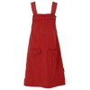 GURU SHOP Women's Cotton Bib Skirt Hippie Skirt, Rust Red,