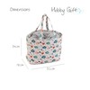 Hobby Gift Drawstring Fabric Craft Tote Bag, Knit Happens (MR4724)