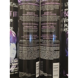 L'oreal LOT of 4 - Loreal Boost It Volume Inject Mousse 24 Hour Extra Strong Hold 8.3 oz