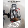 Lamicall Adjustable Bike Water Bottle Holder – [Hidden Tracker Storage]