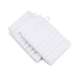 Gözze Set of 2 Milan Terry Cloth CO/CV (Bamboo), 70%/30%, Wash Mitt, 17 x 24, White