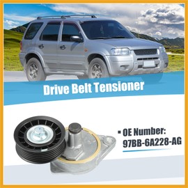 Partuto Belt Tensioner Pulley Assembly No.97BB-6A228-AG for Ford Escape 2.0L 2001-2004 for Ford Focus 2.0L 2002-2003 Serpentine Tensioner Replacement