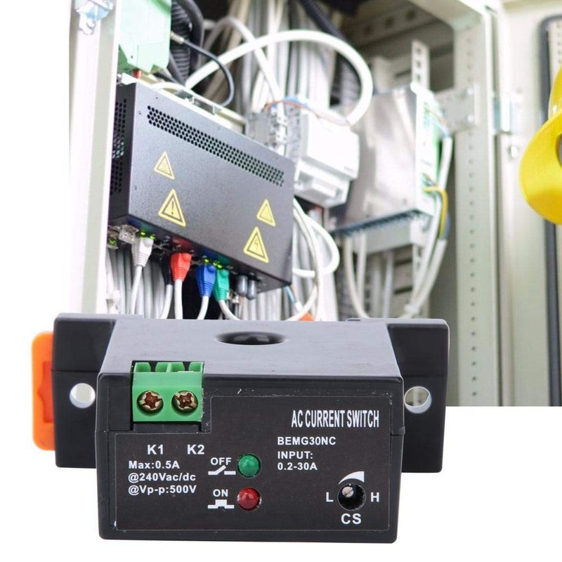 Fafeicy Current Detection Switch, Pressure-Resistant, Adjustable, Self-Supplying Detection Switch, Guide