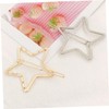 Healvian 8pcs Sparkly Star-shaped Hair Clips Fashion Hair Barrettes for