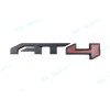 GMC 1PC Matte Black Red Rear Tailgate AT4 Emblem Badge