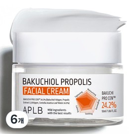 APLB Bakuchiol Propolis Facial Cream, 55ml, 6 pieces / APLB 바쿠치올 프로폴리스 페이셜 크림, 55ml, 6개