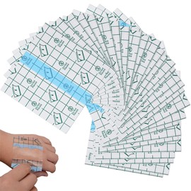 YACHUN Waterproof Film, 50 Sheets, 2.4 x 2.4 inches (6 cm) x 2.4 inches (6 cm) x 2.4 inches (6 cm), Transparent Bandage, Antibacterial, Wound Protection, Scratch Protection Film, Dressing Tape