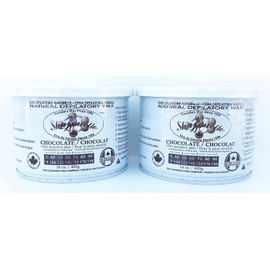 Sharonelle Natural Chocolate Soft Wax for Sensitive Skin in 14 oz. - 2 cans