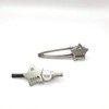 Metal Star Hair Claw Clips (2P 1set) / 메탈 스타 헤어 머리 집게핀(2P 1set)