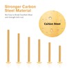 WELLOCKS Cabinet Pulls Knobs Screws M4 25-50mm 200PCS Assortment Gold