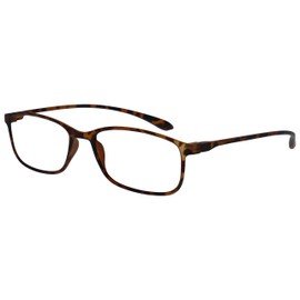 Opulize Ice M61-2 -2.50 Long Distance Glasses for Men and Women Ultralight Frame Scratch-Resistant Matte Brown