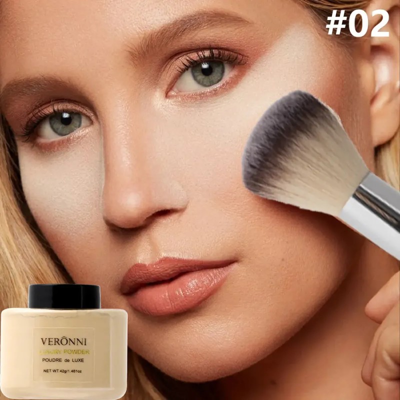 Polvo Fijador Banana Traslucido Setting Powder Con Brocha