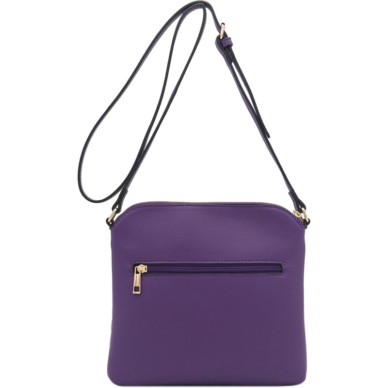 Chevron - Bolso cruzado acolchado mediano con detalle de borla