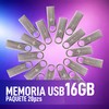 Stylos Paquete 20 Memorias USB 16GB 2.0 Metalica Tech