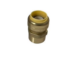 1 Piece XFITTING 3/4" Push Fit x 3/4" Female NPT Adapter, Brass, Plumbing Fitting For Copper, Pex, Cpvc