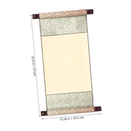 SEWACC Chinese Calligraphy Blank Scroll Ancient Style Hanging Scroll Robust Cloth Mounting for Calligraphy Painting and Paper Cutting Versatile Rice Paper Art