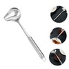 Zerodeko Mini Stainless Steel Ladle for Soup Gravy Spoon with