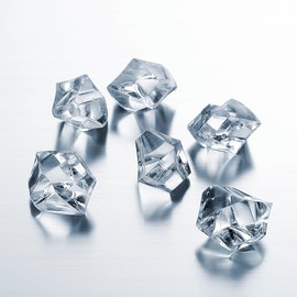 Deco Woerner Crushed Ice Food Dummy 11-14 mm, 500 g Fake Crushed Ice Decoration Ice Cubes