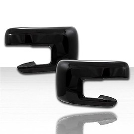 Upgrade Your Auto Set of 2 Mirror Covers for Ford F-150 2021-2025 w/Turn Signal - Gloss Black
