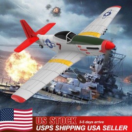 VOLANTEX USA VOLANTEX P51 Mustang 2.4G 4CH Aerobatic Stunt RC Airplane RTF Stabilization