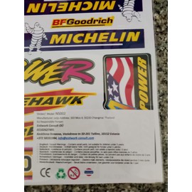 4 Sheets – Sponsors Sponsor Rally Promotion Sticker Motorsport Motocross Car Scooter Tuning Sticker Promotion Set Rally Weatherproof or for Model Making