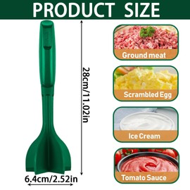 TenaLucy Minced Meat Chopper, Potato Muddler Tool, Minced Meat Chopper for Burgers, Meat Chopper, Non-Stick Kitchen Aid, Meat Chopper, with Ergonomic Handle for Mixing (Nylon)