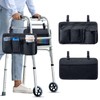 2 Pack Walker Side Bag, Basket for Walker w/Cup Holder