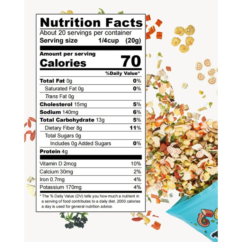 Ramen Toppings Seafood Mix 14oz, 11 Ingredients Blend with Added