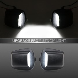 Mynoway LED License Plate Light Replacement for Dodge Dakota 1997-2011,Dodge Ram Dakota 2011,Mitsubishi Raider 2006-2009,Rear Bumper Tag Number Lamp Assembly White, Replace OE 55055292,68141