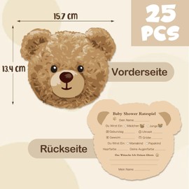 MEJOSER Pack of 25 Baby Shower Guessing Game Baby Shower Cards to Fill in Gender Reveal Baby Shower Games Baby Shower Typing Cards for Girls and Boys Boy or Girl Decoration