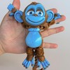 Whattiho 3D Printed Articulated Monkey Fidget Toy – Posable, Hangable,