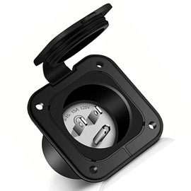 RV Electrical Outlet 15 amp 125V Marine Outlet Plug RV Power Inlet