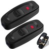2 Pieces Light Switch AC 250V 10A Inline Cord Switch