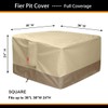 SheeChung Gas Fire Pit Cover Square 600D Heavy Duty Patio