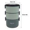 3-Layer Thermal Lunch Box, Leak-Proof, Vacuum Insulated Thermos Container for