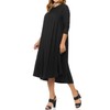 Pastel by Vivienne Women's Plus Size Swing Dress – 3/4